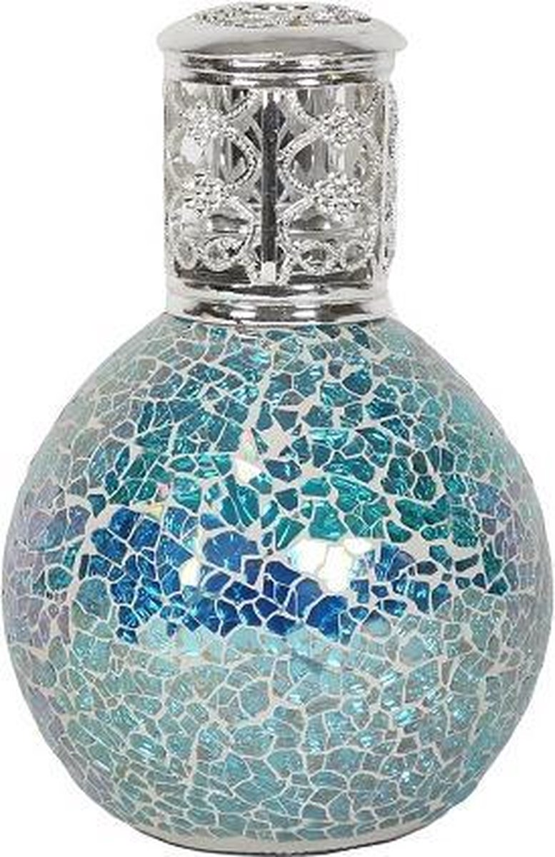 Woodbridge Aroma Large Fragrance Lamp Aqua Blue Mosaic - geurlamp - geurbrander