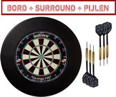 dartbord unicorn set met surround ring  + 3 dartpijlen| darts - professioneel voor volwassenen - oche - darts accesoires