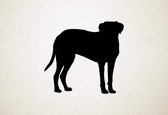 Mastador - Silhouette hond - M - 60x65cm - Zwart - wanddecoratie