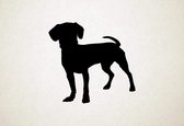 Cheagle - Silhouette hond - L - 75x80cm - Zwart - wanddecoratie