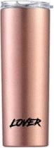 DRINKONLOVE - TEAM LEADER LOVER ROSÉ GOLD - Drinkbeker met rvs rietje - RVS - Rosé goud - 12 uur koud - 6 uur warm - 600ML - 20,5 cm hoog