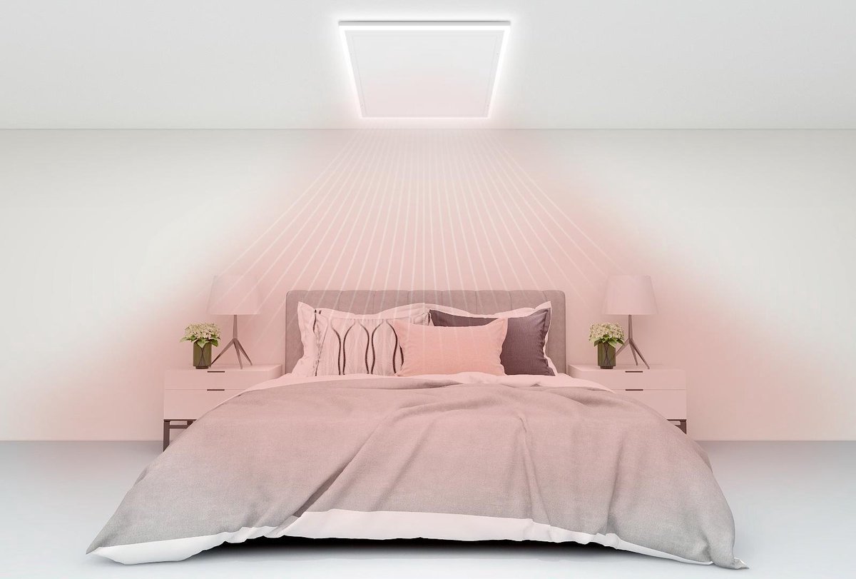 QH remote control infrarood paneel wit met led verlichting 70 x 130 cm  840Watt | bol.com