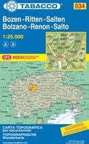 Bozen -Ritten-Salten Bolzano-Renon-Salto 1:25.000