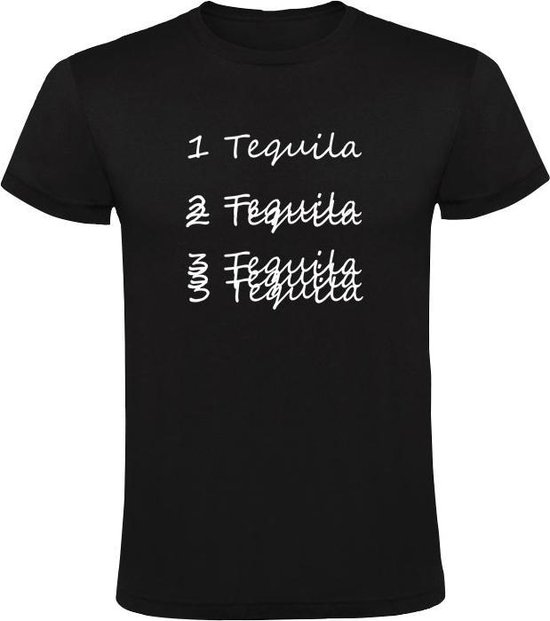 Dronken tequila t-shirt Heren | festival | feest | zuipen | sterke drank | cafe - Sol's