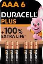 Piles alcalines AAA Duracell Plus, 6 pièces