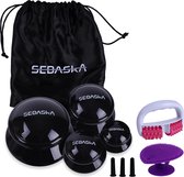 SEBASKA Cellulite cups - Cupping cups - Massage roller - Cupping set massage - Cupping set - Anti cellulite