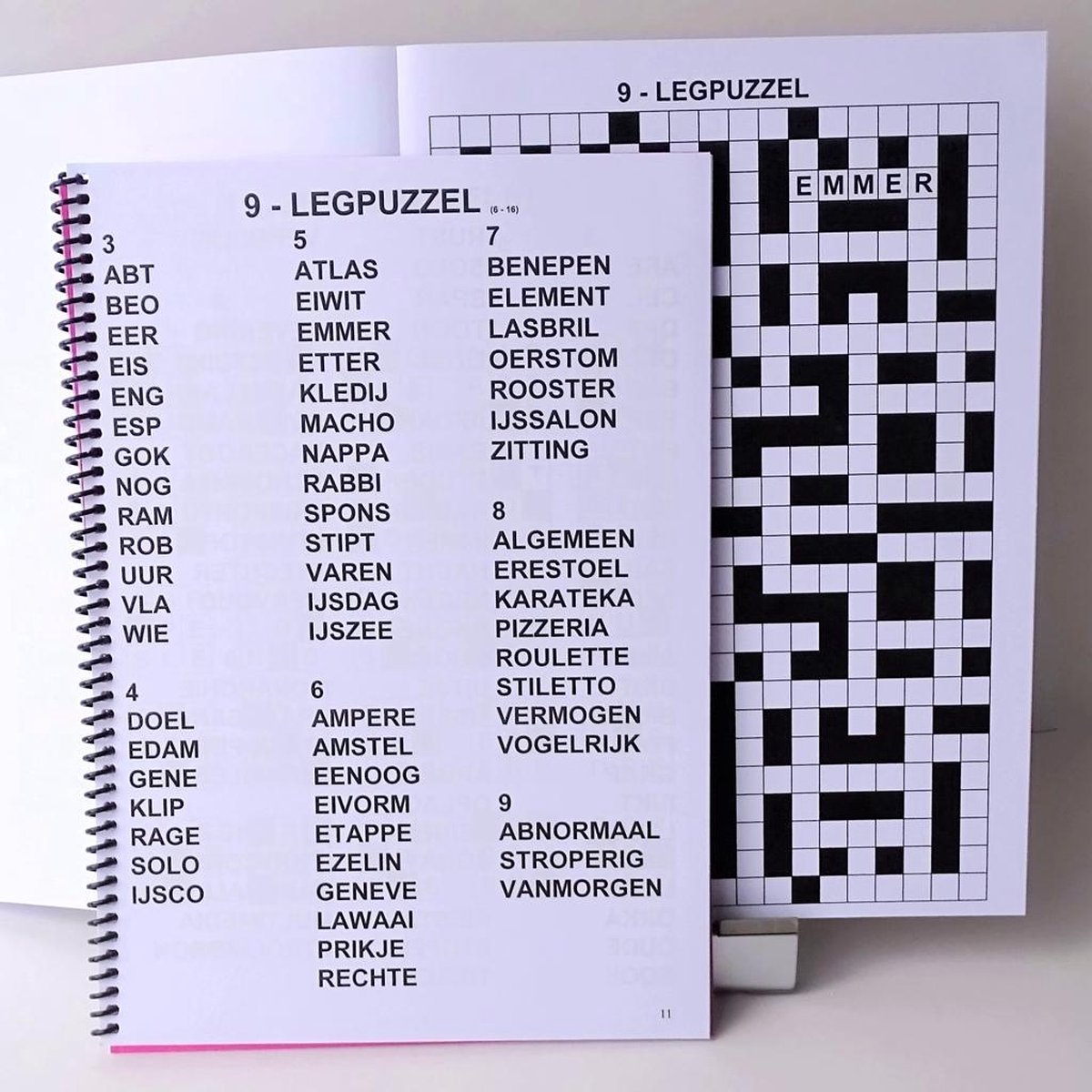 Denksport- Groot letter- Legpuzzelboek- met Leg- Blok- en Cijferpuzzels -  Met gratis pen | bol