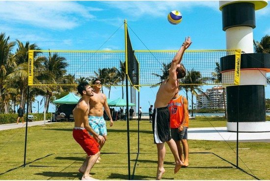 Crossnet - Square volleyball - Cross net - 4 zijdig volleybal net - Cross Beachvolleyball