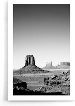 Walljar - Monument Valley Arizona - Zwart wit poster