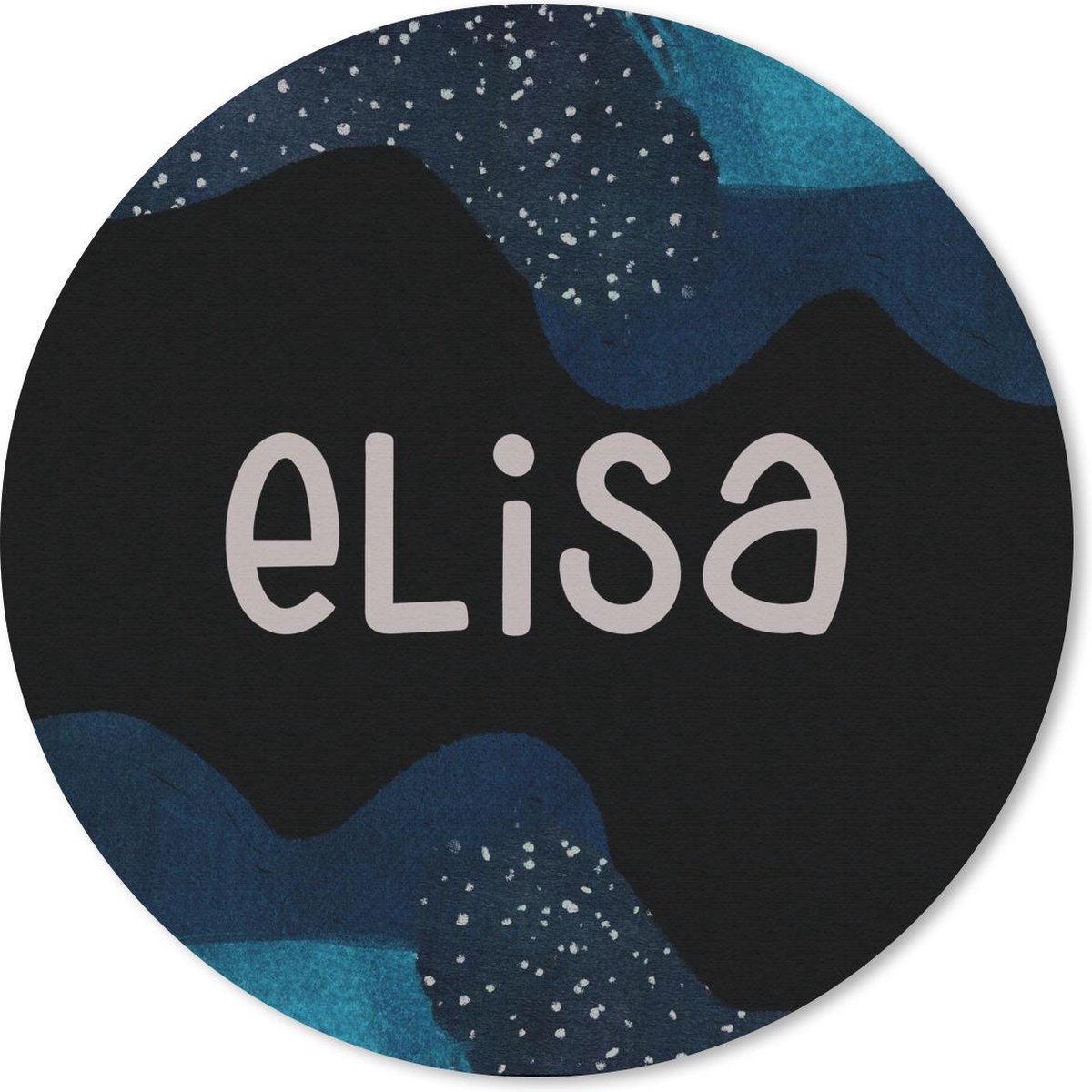Muismat rond 40x40 cm - Mousepad Elisa - Pastel - Meisje - Ronde muismatten