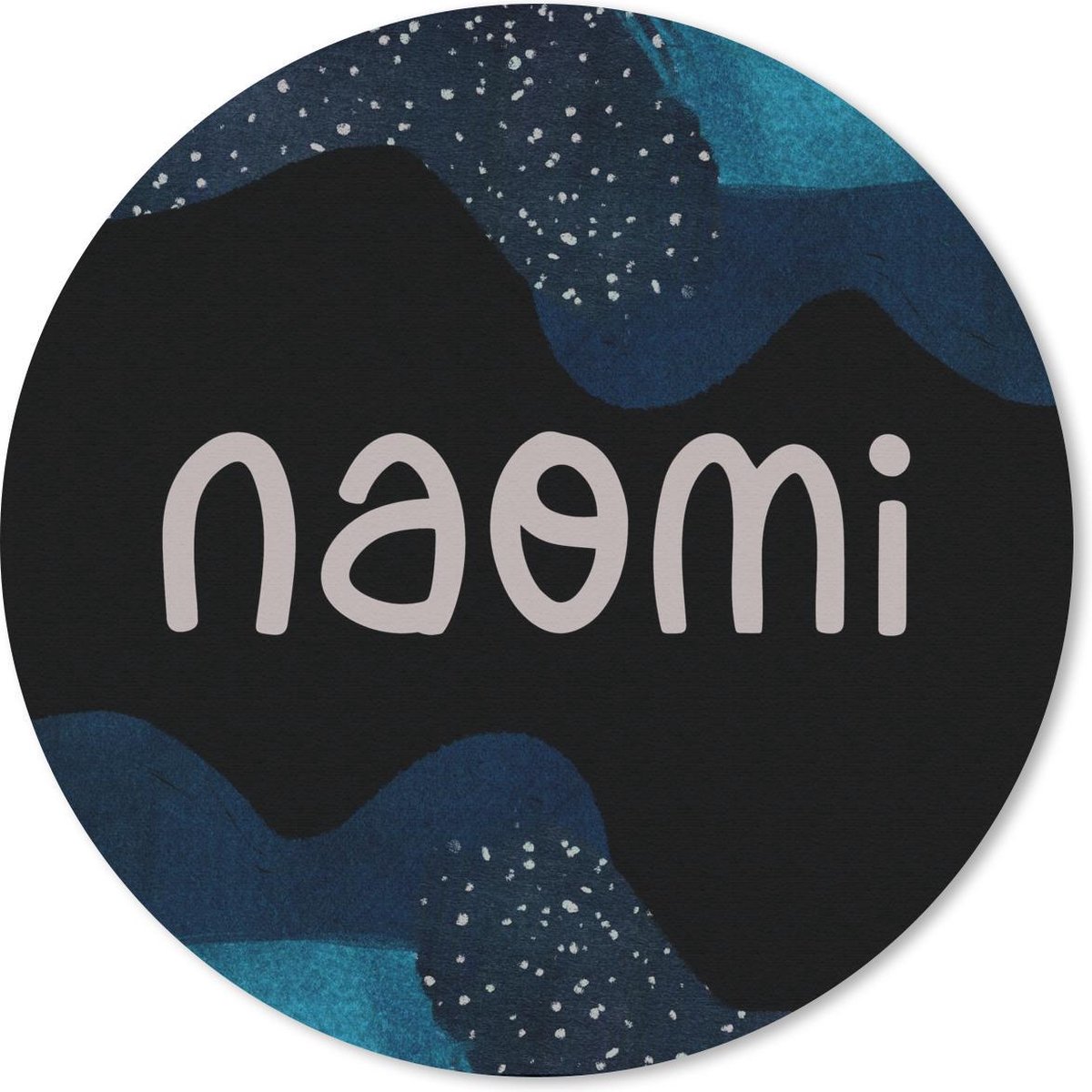 Muismat rond 50x50 cm - Mousepad Naomi - Pastel - Meisje - Ronde muismatten