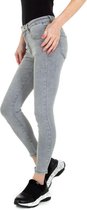 dames spijkerbroek skinny jeans grijs