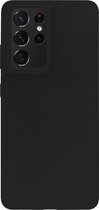 BMAX Siliconen hard case hoesje voor Samsung Galaxy S21 Ultra - Hard Cover - Beschermhoesje - Telefoonhoesje - Hard case - Telefoonbescherming - Zwart