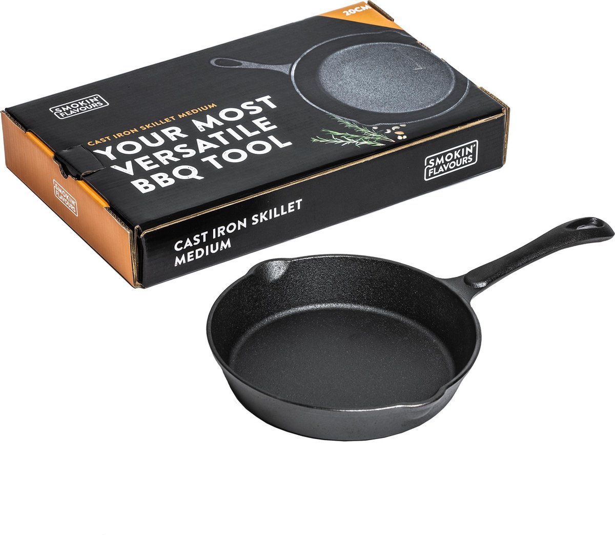 Gietijzeren Skillet | ⌀ 20 cm | Voor Een Perfecte Sear