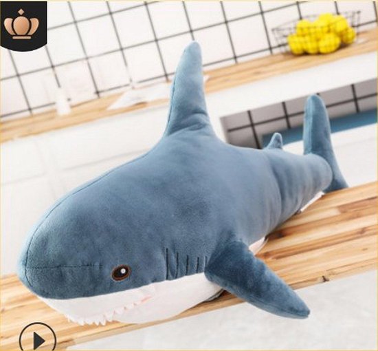 Leuke en supergrote Knuffel haai - super-zacht, XXL, bijna 1 meter lang - U  koopt hier... | bol.com