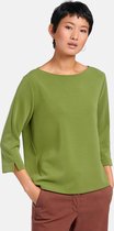 Sweatshirt met boothals en 3/4-mouwen