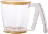 Premium Zeef Cup - Bakken - Koken - Keukenzeef - Meel - Bloem - Keuken Accessoires - Keukengerei - Plastic Bekers