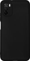 BMAX Essential matte case geschikt voor Xiaomi Poco M3 Hoesje - Dun en beschermend telefoonhoesje - Case - Beschermhoesje - Telefoonhoesje - Hard case - Telefoonbescherming - Zwart