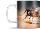 Mok - Paarden - Dieren - Zand - Stof - 350 ml - Beker