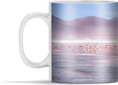 Mok - Groep flamingo's in Laguna Colorada - 350 ml - Beker