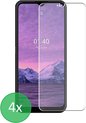 Geschikt Voor: Nokia 1.4 - 4x Screenprotector - screen protector - glas - bescherm - beschermglas