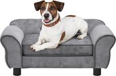 Luxe Honden Sofa - Hondenmand - Hondenbank – Hondendeken – 72x45x30 cm - Grijs