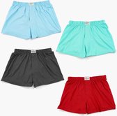 Fun2wear Wijde Heren Boxershorts "plain" 4-Pack maat XXL