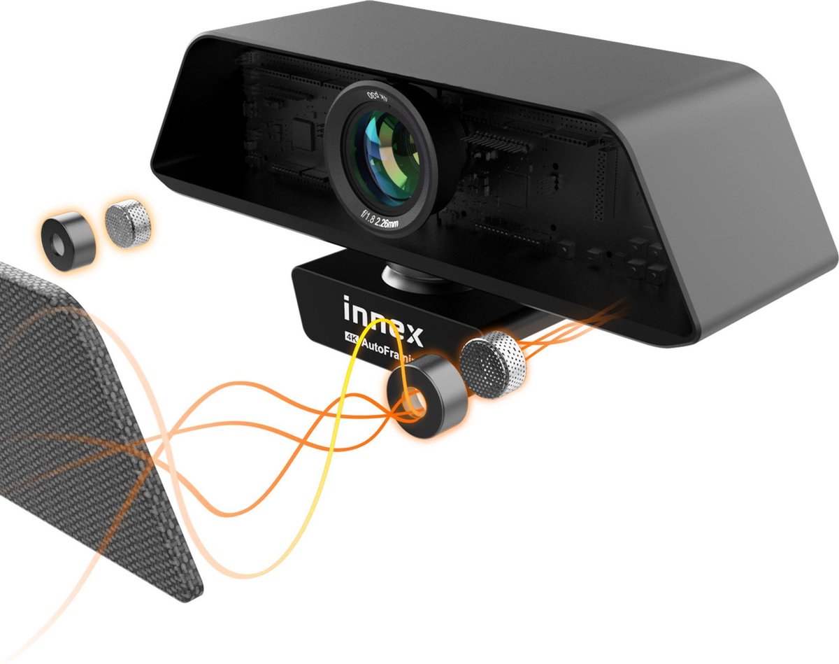 Innex C470 vergader camera 4K auto-framing-groothoek-met Omnidirectionele microfoon-digitale zoom-vergaderingscamera thumbnail 2