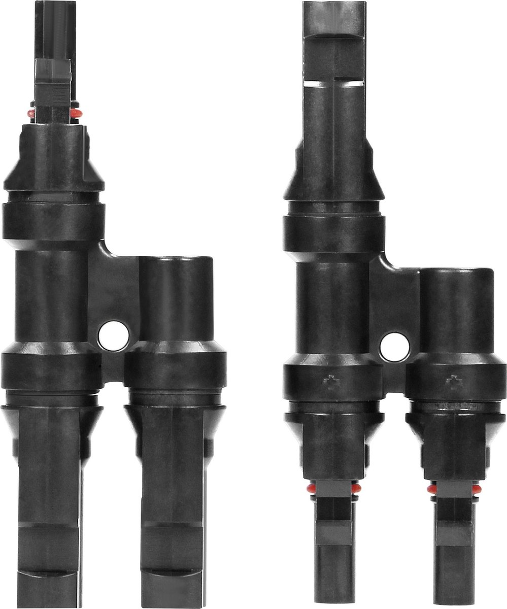 MC4 T-splitter - Voor zonnepanelen - Set 1x FF-M + 1x MM-F - Professionele kwaliteit
