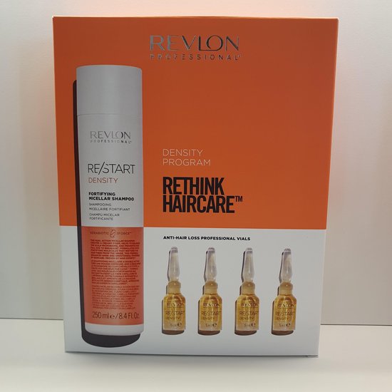 REVLON Restart - Density Pack: Shampoo (250m) + Anti Hair Loss Vials  (4x5ml) | bol