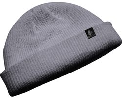 Boasty® Beanie Muts -Grijs Fisherman- uniseks -Retro -Navy Style Beanie-Fisherman hoed-Hat - Hippie - Urban - Beanie - Hippie - One size - hippie accessoires-retro - Hoed-kerstcadeau