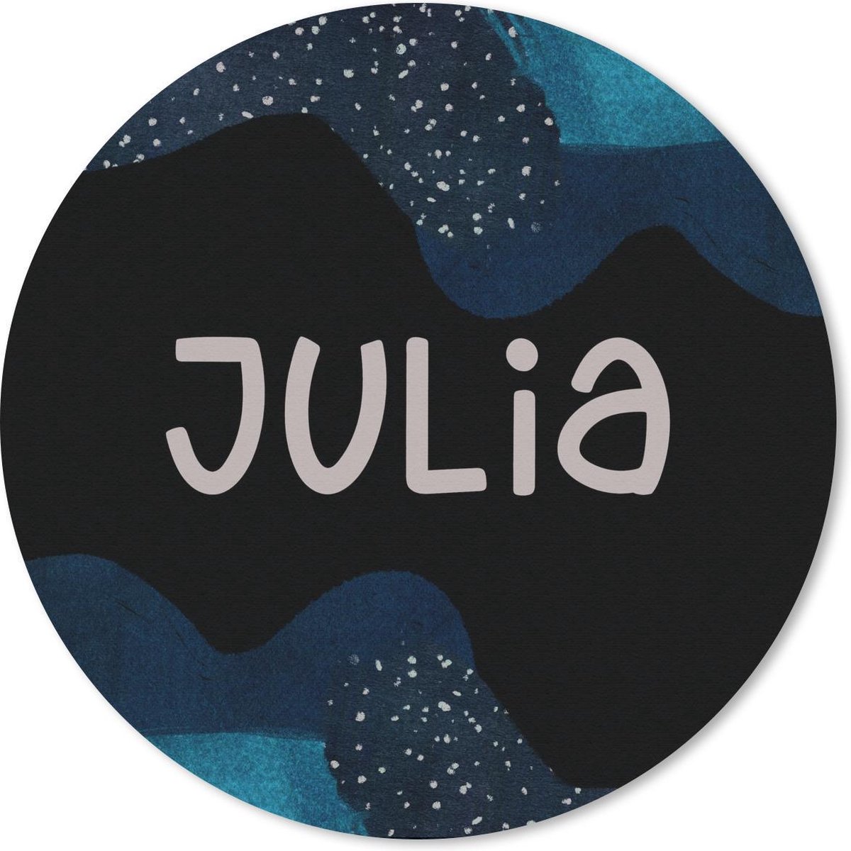 Muismat rond 40x40 cm - Mousepad Julia - Pastel - Meisje - Ronde muismatten