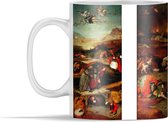Mok - Temptation of Saint Anthony - schilderij van Jheronimus Bosch - 350 ml - Beker