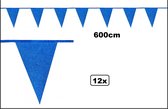12x Bruant pailleté bleu 600cm - Bruant thème fête festival party anniversaire