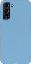 BMAX Siliconen hard case hoesje geschikt voor Samsung Galaxy S21 Plus - Hard Cover - Beschermhoesje - Telefoonhoesje - Hard case - Telefoonbescherming - Blauw