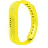 Siliconen sporthorloge bandje Geel voor Fitbit Flex 2 - Kliksluiting – Armband Yellow - Maat: zie maatfoto