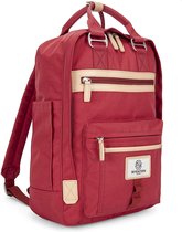 Veran Rugtas - Rugzak - 15 Liter - 15" Laptopvak - Modern - Scandinavische stijl - Vintage - Heren - Dames - Laptop - School - Boekentas - Rood