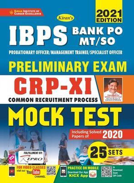 IBPS Bank PO MT SO CRP-X Mock Test (English)-25 sets 2021-Re ... - cover