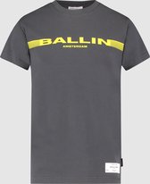 Ballin Amsterdam -  Jongens Regular Fit   T-shirt  - Grijs - Maat 128