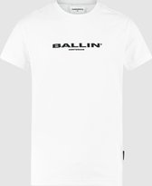 Ballin Amsterdam -  Jongens Regular Fit   T-shirt  - Wit - Maat 116