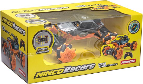 Thumbnail van een extra afbeelding van het spel Ninco RC Mini Drift Trax - 23x15x12.5 cm - Oranje/Zwart