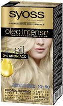 Permanente Kleur Olio Intense Syoss Nº 10,50 Light Asblond