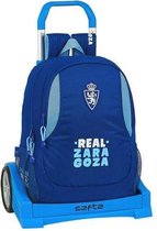 Schoolrugzak met Wielen Evolution Real Zaragoza Blauw Licht Blauw