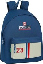 Schoolrugzak Benetton Varsity Grijs Marineblauw