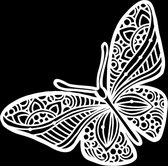 The Crafter's Workshop Stencil - 30.5x30.5cm - Vrolijke vlinder