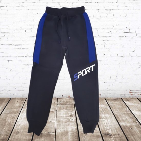 Jongens joggingbroek blauw sport -s&C-86/92-Joggingbroeken