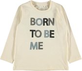 Name it Jongens Tshirt Neller Born To Be Me Whitecap Gray - 110