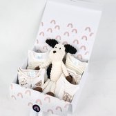 WILD Kraammand | Sweet Dreams Beige | 13-delig | Giftbox | Geschenkset Baby |Geboortemand | Kraamcadeau meisje jongen | Kraampakket