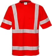 Fristads Hi Vis T-Shirt Klasse 3 7407 Thv - Hi-Vis rood - M