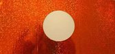 Rond Passe Partout Kaarten – Holografisch Oranje – 3delig - 40 Kaarten met 40 Enveloppen – Maak wenskaarten voor elke gelegenheid